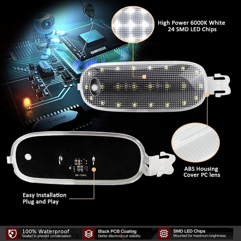 Best View Interior Roof Dome Light Cover Clear Lens Overhead with LED PCB for 2005-2018 Dodge Ram 1500 2500 3500 4500 5500, Dodge Dakota Durango ＆ Jee-p Commander Liberty - Image 5